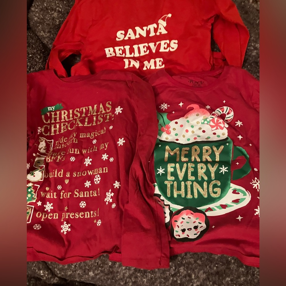 Lot of 3 slightly worn long sleeve shirts.